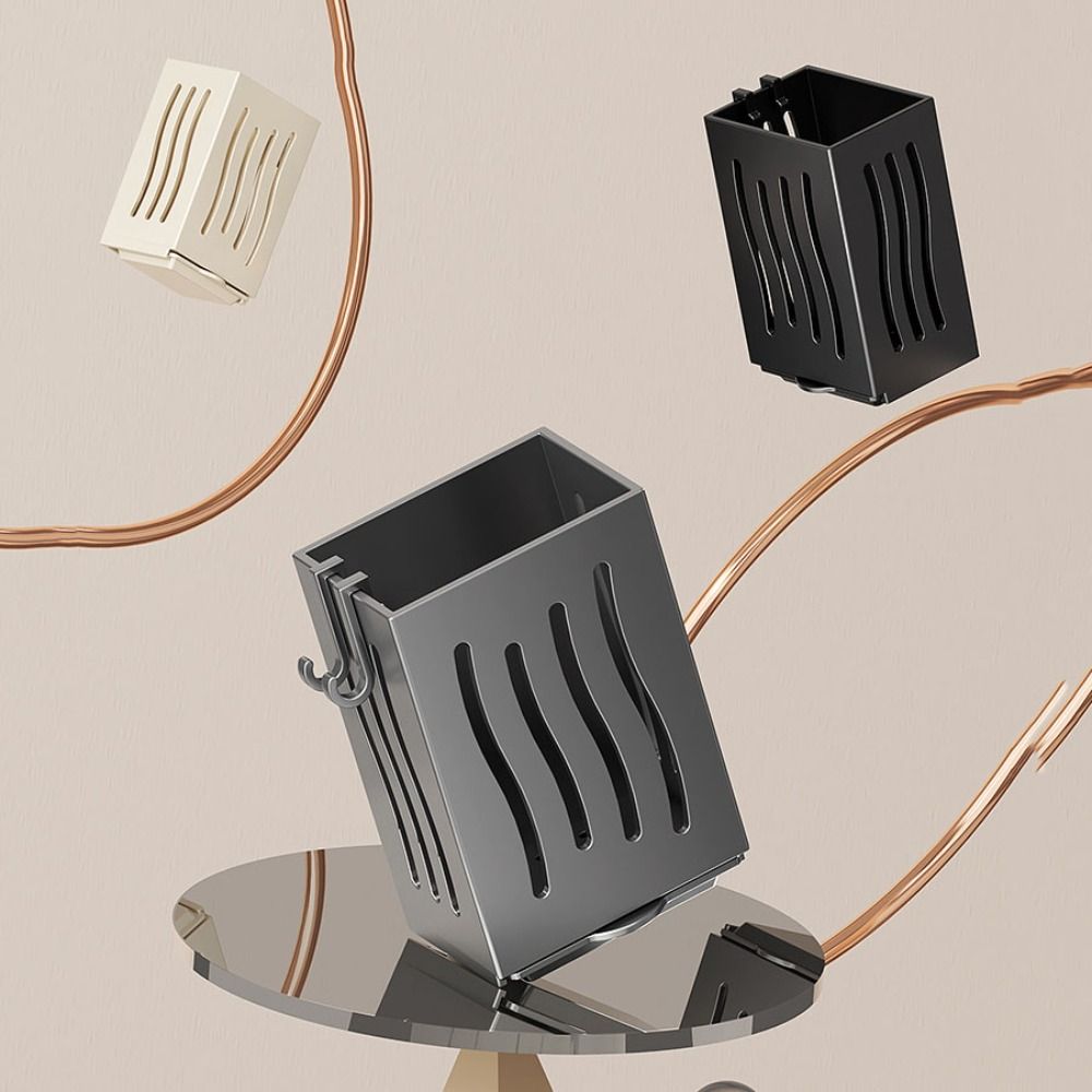 Wall Mounted Chopsticks Cage Plastic Cutlery Holder Chopsticks Tube Storage Box  for Home