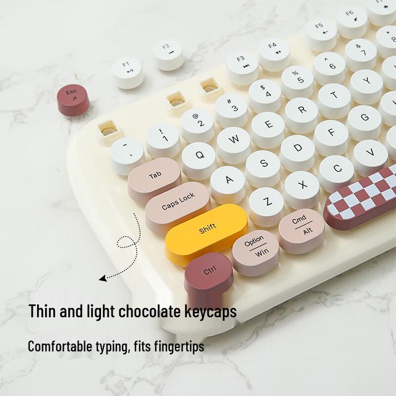 GEEZER Wireless Retro Punk Keyboard and Mouse Set