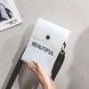 Flap Bag Ladies Summer Phone Pocket Single Shoulder Bag Transparent Messenger Bag Crossbody Bag
