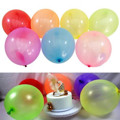 32Pcs Heavy Duty Latex Balloons Bounce Punching Balloons with Hole Rubber Handle Party Balloons Kids Birthday Party Wedding Decor