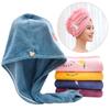 Ladies' Cartoon Embroidered Dry Hair Cap, Coral Fleece Thickened Water Absorbing Triangular Cap, Shower Cap, Dry Hair Towel, Quick Drying