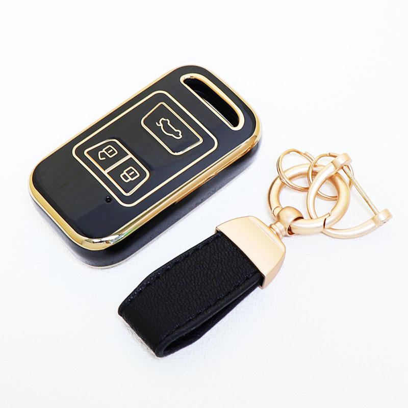 Auto For Cheri Tiggo 8 Keyless Holder Shell Soft TPU Car Key Case Cover Protect For Chery Tiggo 3 5X 4 8 Glx 7 2019 2020 Arrizo