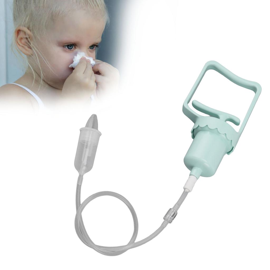 Baby Nose Aspirator Hand Puller Nose Sucker Manual Soft Silicone Negative Pressure Nosal Cleaning for Infant Newborn