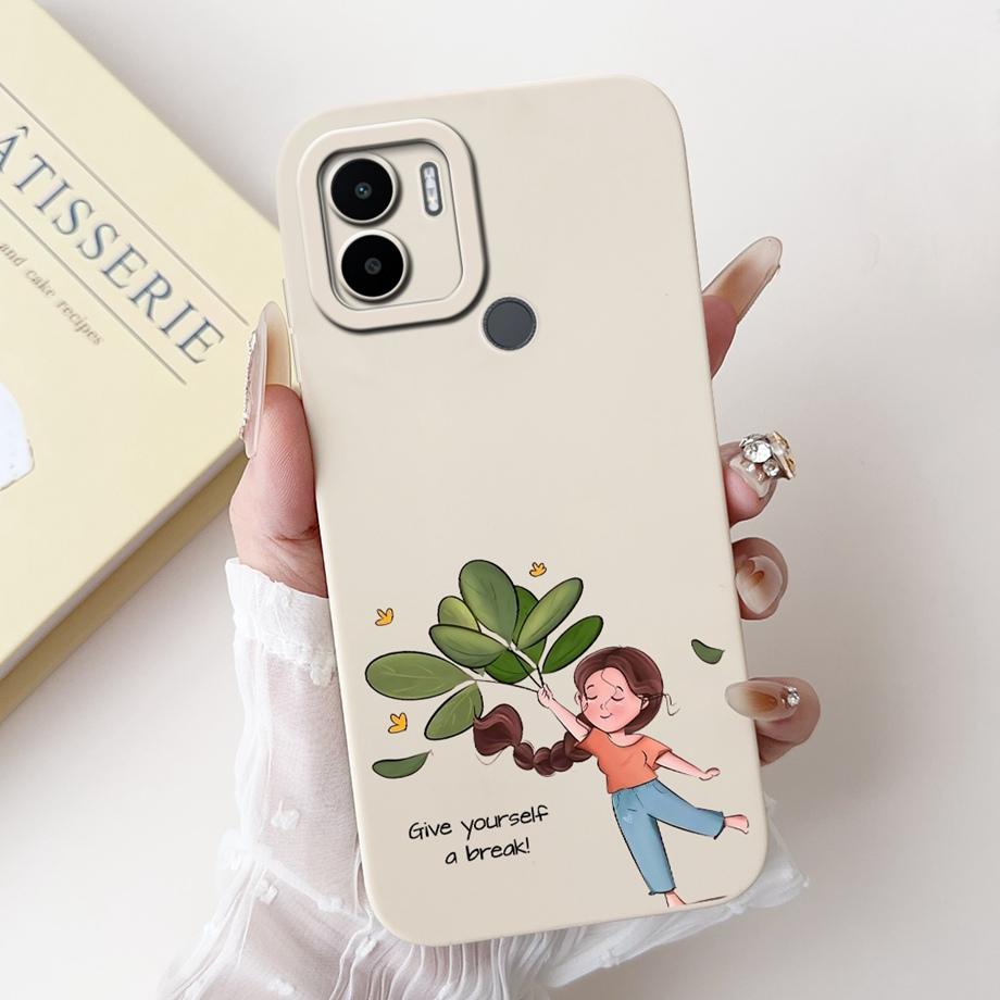 Case For Xiaomi Redmi A1+ A2+ A1 A2 A3 A3X A3 Pro Funda Redmi A5 A4 With Heart Bowknot Floral Flower Motif Cover Soft Silicone