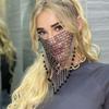 Quasten-Gesichtsbedeckung Bling Maskerade-Maske Wiederverwendbare Strass-Maske Nachtclub