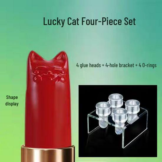 DIY 4-Cavity Lipstick Mold - 12.1mm Diameter, Silicone Pacifier & Chocolate Baking Mold