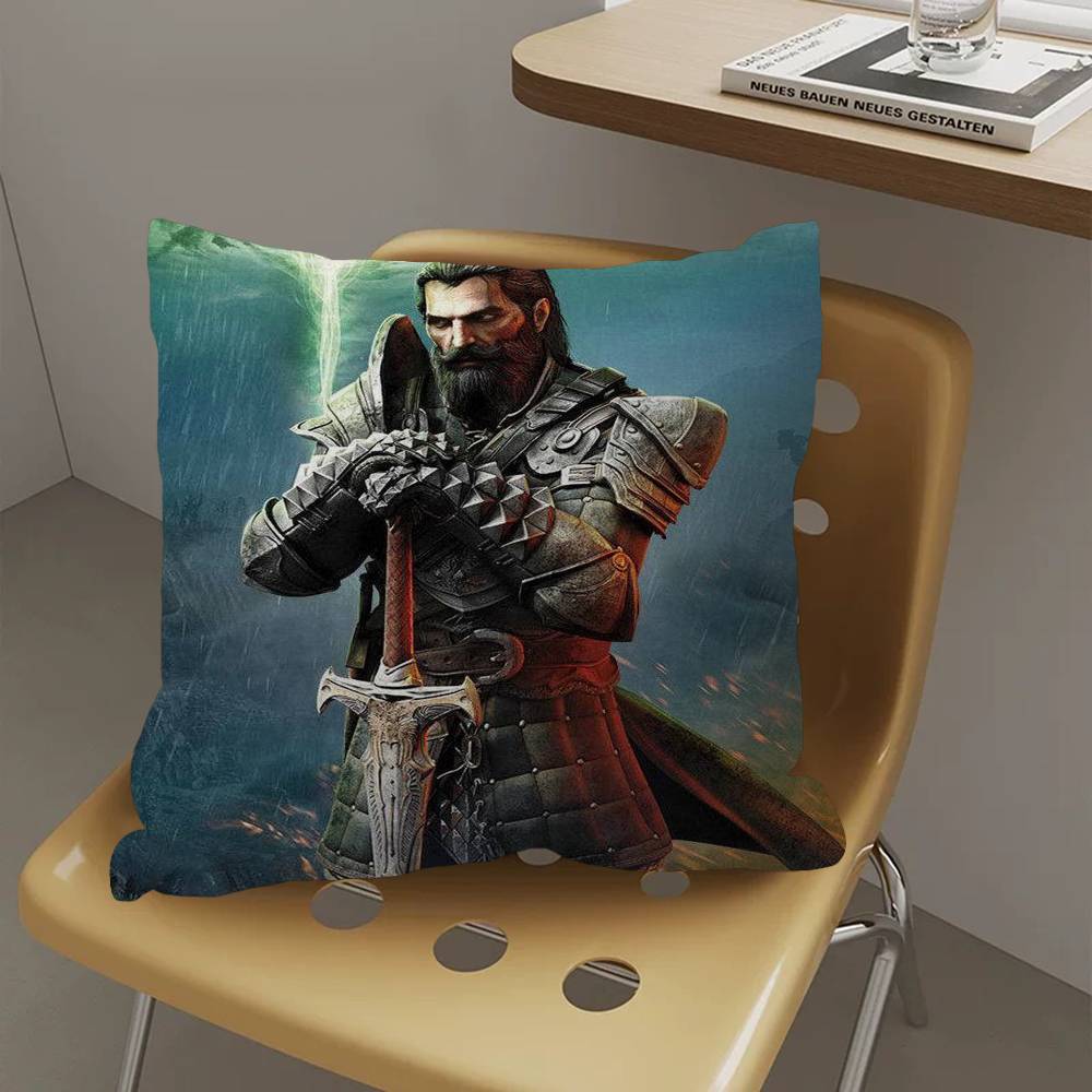 Dragon Age Origins Classic Video Game Pillow Gifts Home Office Furnishings Bedroom Sofa Car Cushion Cover Case 45x45cm