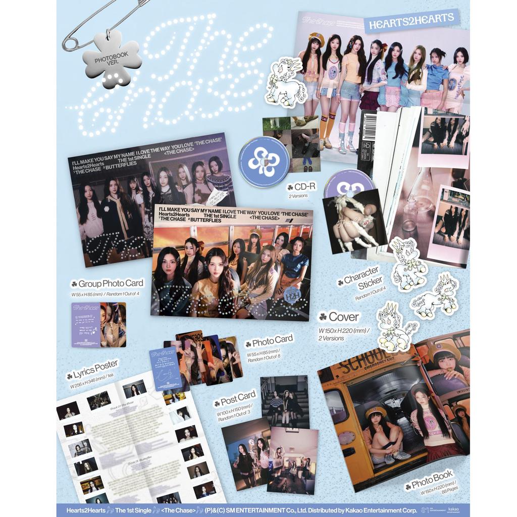 (PHOTOBOOK Ver.) HEARTS2HEARTS [THE CHASE] 1st Single Album