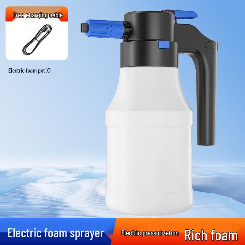 

High-Pressure Electric Car Foam Sprayer with Fan-Shaped Nozzle for Efficient Washing