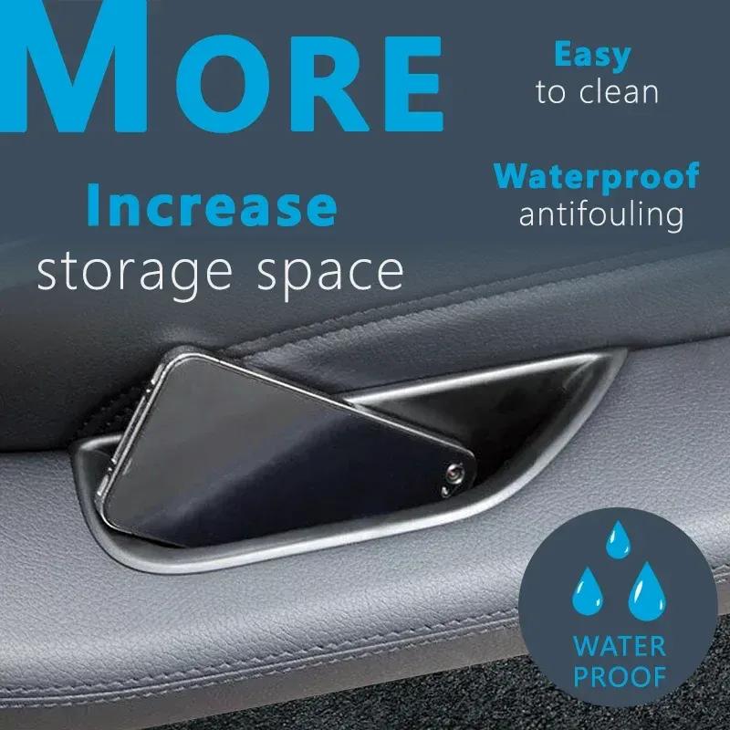 Interior Door Handle Storage Box For Mercedes Benz E Class W212 2010-2015 Container Holder Tray Accessories Car Styling