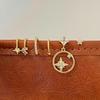 Cross-border Ins-Style Star & Moon Tassel Stud Earring Set – Zircon Six-Pointed Star Fashion Jewelry