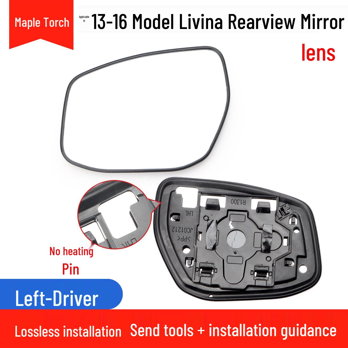 

Nissan Livina 13-16 Rearview Mirror Cover & Lens Set (Left & Right)