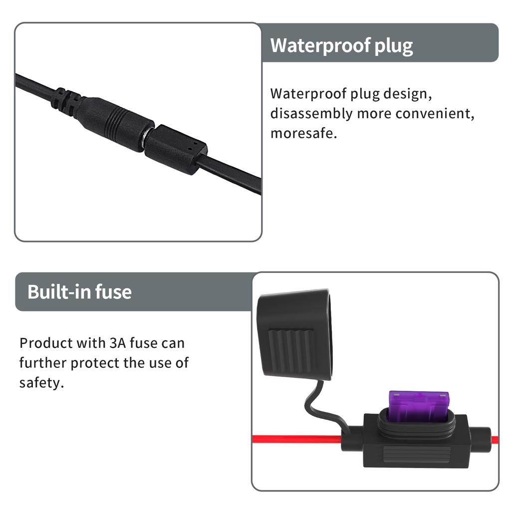 Heißwassergriff für Motorräder, Wärmer für Roller, Wasserdichter und verstellbarer Griff, Elektrischer Heizgriff