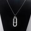 Double Ring Boys Hip Hop Versatile Unisex Simple Men's and Women's Pendant Necklace
