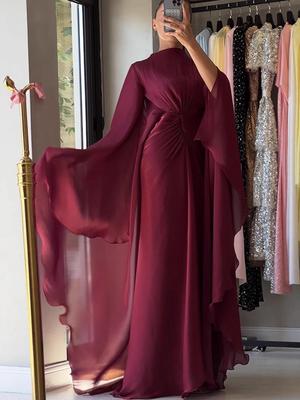 Podzim 2025 Evropský a Americký Styl Elegantní Večerní Šaty Obepínající Pas