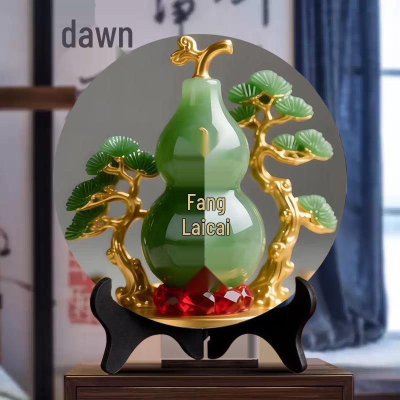Persimmon Ruyi Decorative Frame: Modern Art for Home or Office