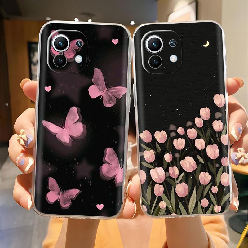 For Xiaomi Mi 11 Lite 5G Case Phone Cover Protection Back Cases For Xiaomi Mi 11 Lite 5G NE Silicone Casing  Mi11 Lite Fundas