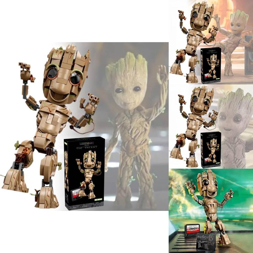Groot Small Tree Man Building Blocks Creative Educational Toy For Boys