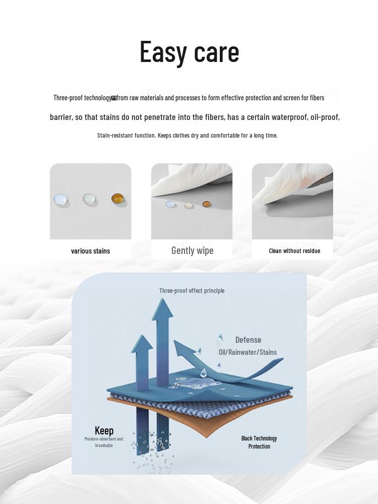 Men's Pure White Non-Iron Long-Sleeve Shirt: Stain-Resistant, Stretch, Professional Business Casual