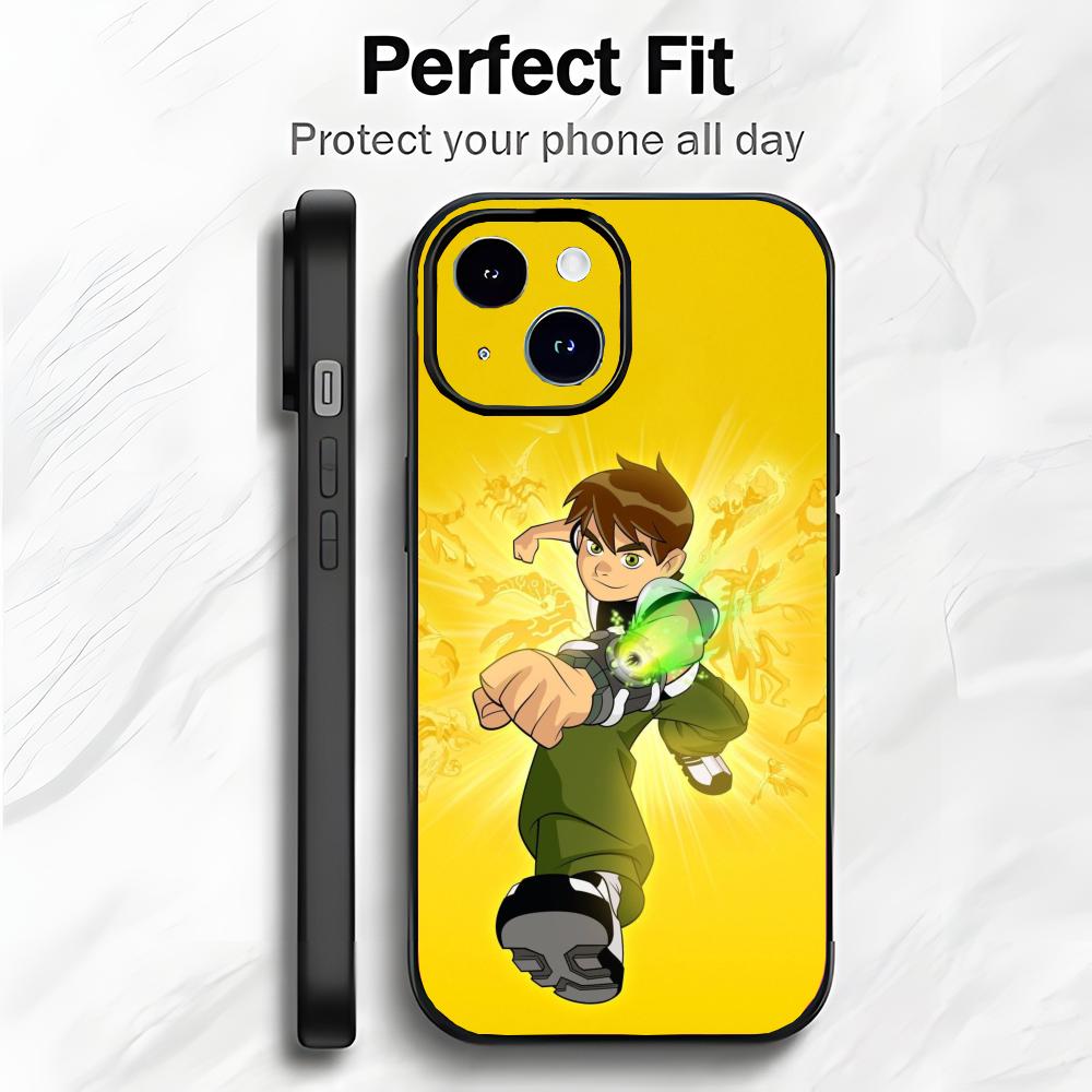 Fun Cartoon B-Ben 10 Phone Case Phone Case Soft Packaging Lightweight For iPhone17 16 15 14 13ProMax