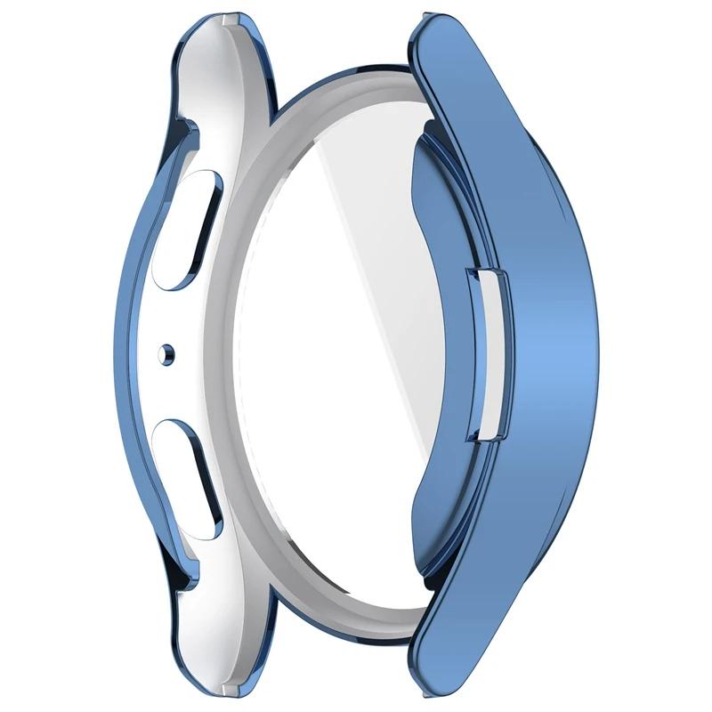 Silicone TPU Case Glass For Samsung Galaxy Watch 7 40mm 44mm Full Cover Screen Protector Bumper for Watch7 44mm 40mm Cover Shell