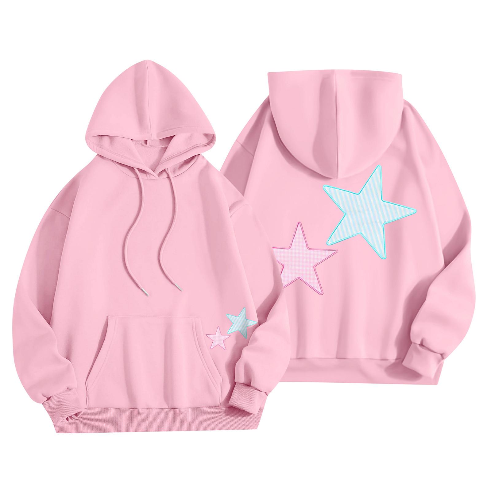 Толстовки для девочек-подростков с длинным рукавом и принтом букв — фото 9