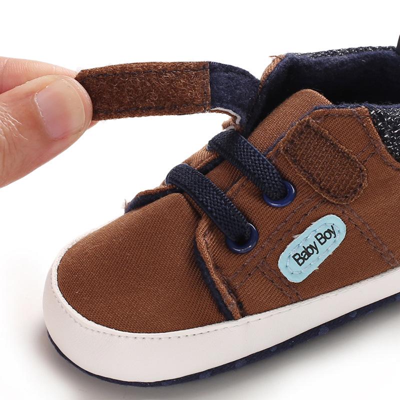 Spring & Autumn Soft Sole Canvas Baby Walking Shoes (0-1 Year, Non-Slip)
