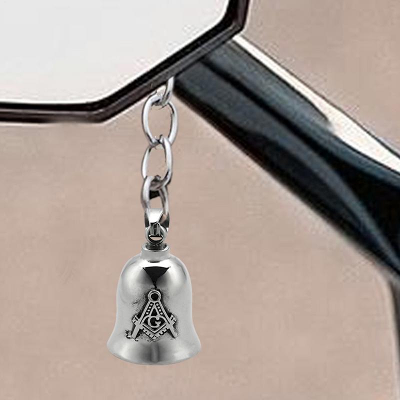 Punk Vintage Motorcycle Bell Pendant Necklace Men\'s Personalizeds Biker Rock Party Exorcist Jewelry Riding Bell