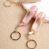 Adorable Tiny Ballet Shoes Accessory Elegant Dance Shoe Keyring Lovely Bag Charm Perfect As A Thoughtful Present