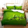Forest Soft Duvet Cover Set,Forest Featuring Shaded Tres Dreamy Wodlplus Scene,2/3pcs Nature Scenery Beding Set Quen Sized Dimensions,Gren Brown