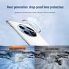 POZZO Electroplated Borderless Transparent Phone Case with Integrated Lens Protector
