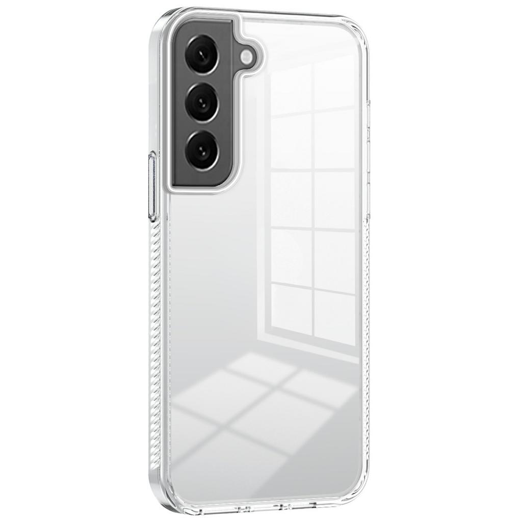 For Samsung Galaxy S22 5G Clear Phone Case TPU PC Anti-Slip Drop-Proof Back Cover