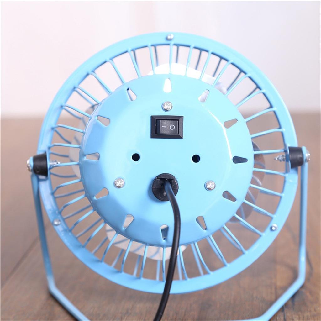 4inch Portable C Ooling Desk  Cooler USB Rechargeable Office Metal Fan