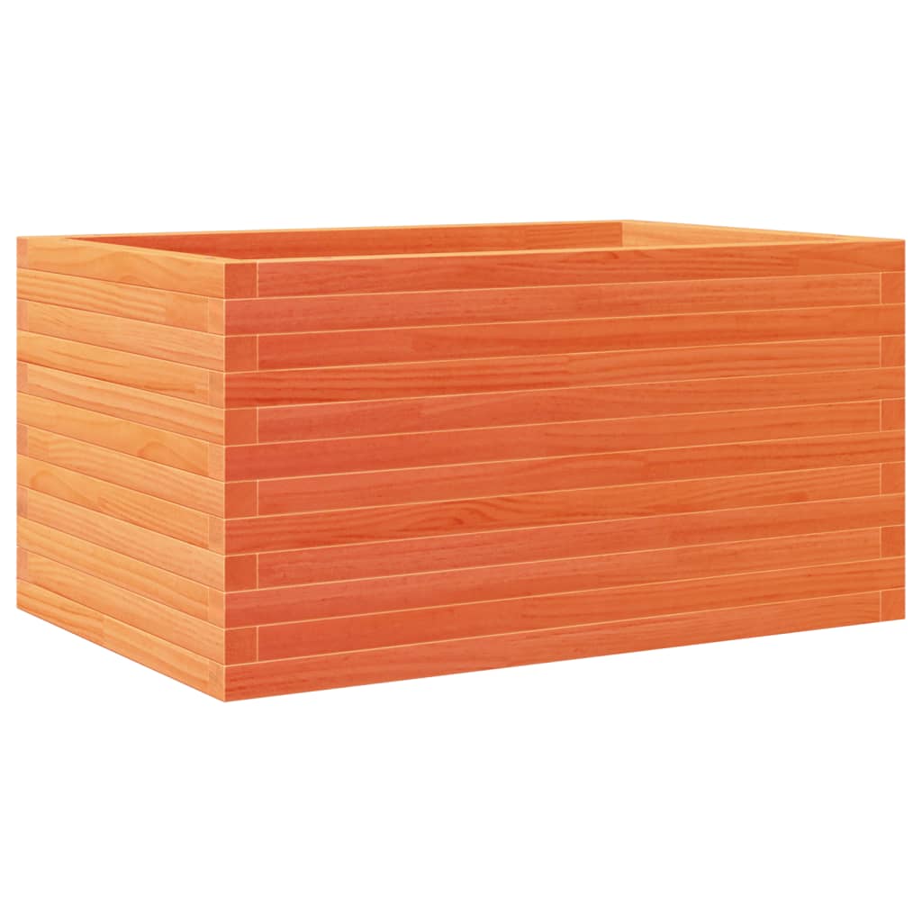 Plant Pot Wax Brown 90x60x46 Cm Solid Pine Wood