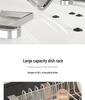 304 Stainless Steel Multi-functional Kitchen Dish Drying and Storage Rack