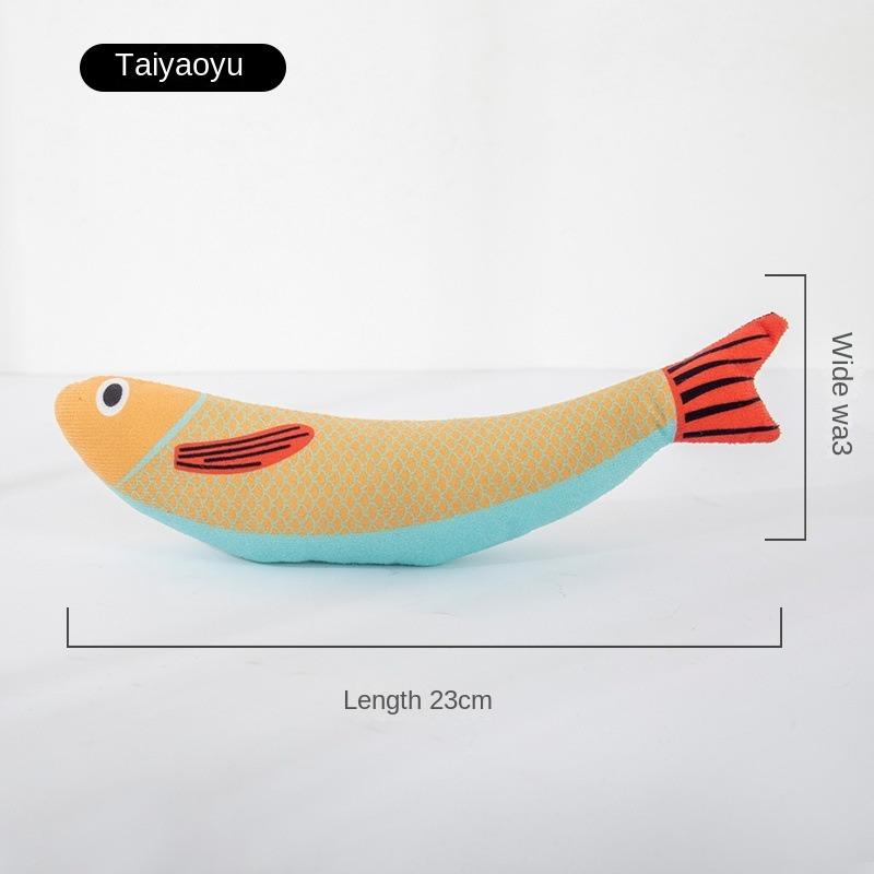 1Piece Creative Cat Toy Fish Shape Bite Resistant Catnip Cat Toy Pet Chew Toys Pet Interaction Supplies Cat Favors