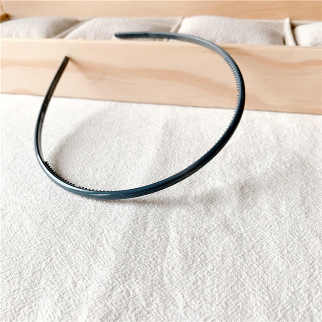 Bright Color Hairband Women Plastic Solid Color Thin Edge Toothed Non-slip Hair Hoop Headbands Girls Hair Accessories