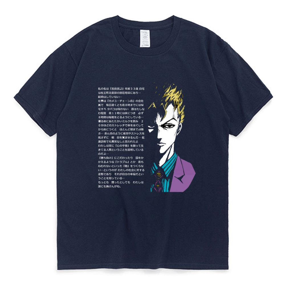 2026 Anime Jojo Bizarre Adventure T Shirt Men Women Short Sleeved Tops Vaporwave Aesthetic Jotaro T-shirt Cotton Kujo Manga Tee Shirt