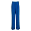 WTEMPO Blue Office Lady's Pants Loose Full Length Ladies Trousers Solid Casual High Waist Wide Leg Pants for Women