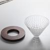 High borosilicate glass coffee pot funnel V60 spiral pattern filter cup High temperature resistant glass drip coffee filter