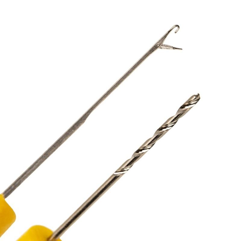 Portable Fishing Baits Drill Replacement Double Head Fishing Baits Needle Fish Drill Tackle Rigging Tool Easy To Use