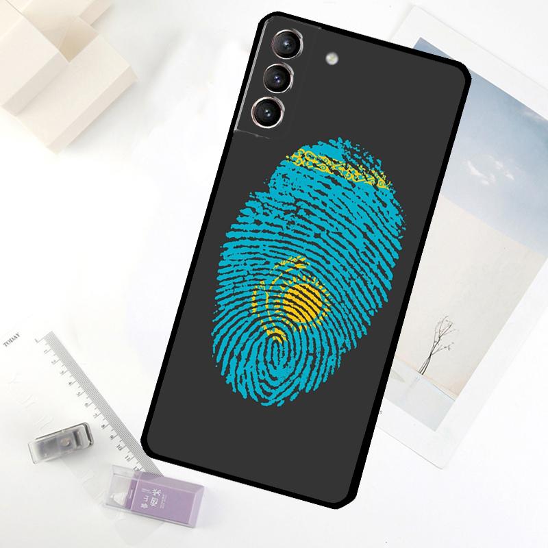 Kazakhstan flag Phone Case For Samsung Galaxy S24 FE S23 Ultra S21 S22 S25 S26 Ultra S10 Plus S20 FE Cover