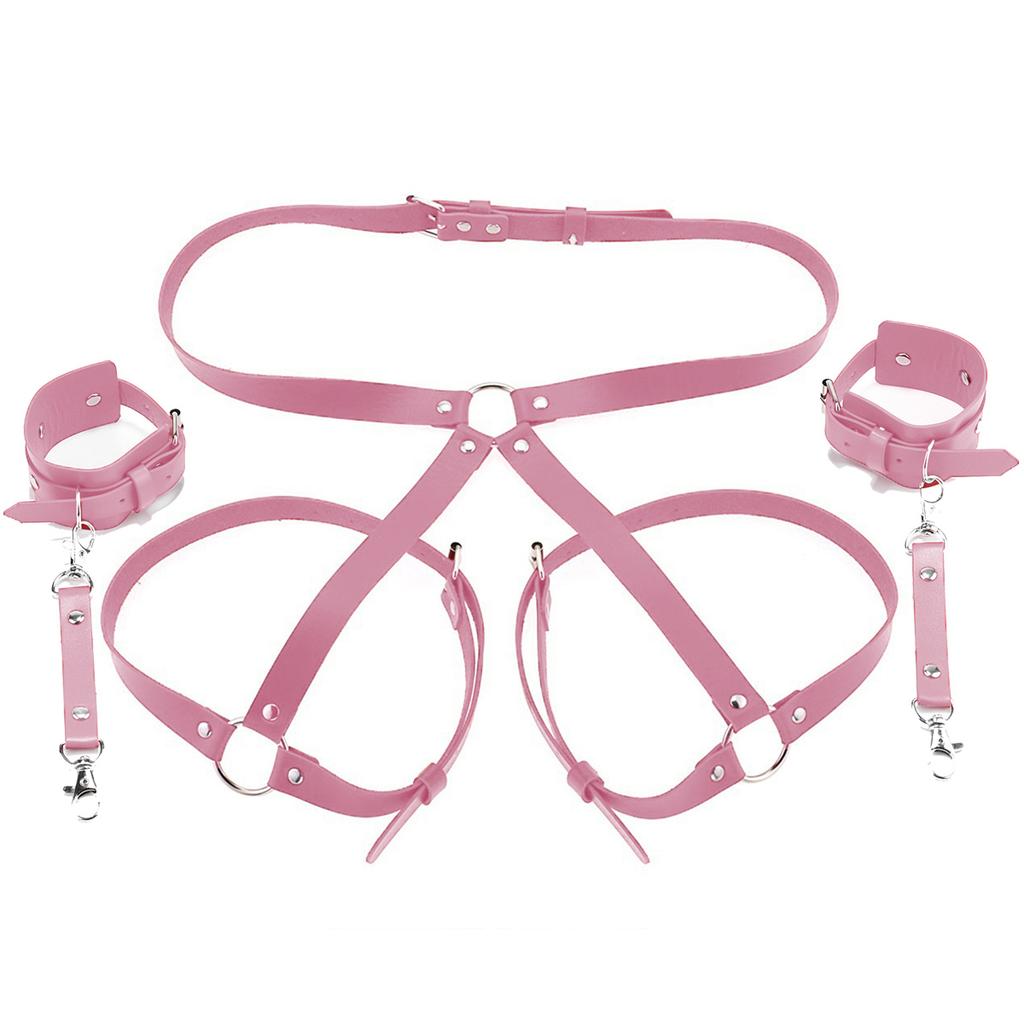 Sex Restraints Bondage  Toys PU Leather Adjustable Waist Strap Adult SM Games Sex Toys for Men Women Sex Bondage Toys
