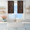 2pcs Classical Wood Carved Curtains   Sunshade and Privacy-protecting Pole-style Curtains