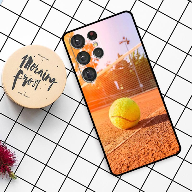 Tennis tennis racket Case For Samsung Galaxy S24 FE S21 S22 S23 S25 Ultra S9 S10 Plus S20 FE S25 FE Phone Cover