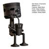 3D Printed Coffee Drinking Desk Sculpture Hanging Skull Ornament Matte Black Edge Design for Office Desks Coffee Corners Stress Relief Gift Decor