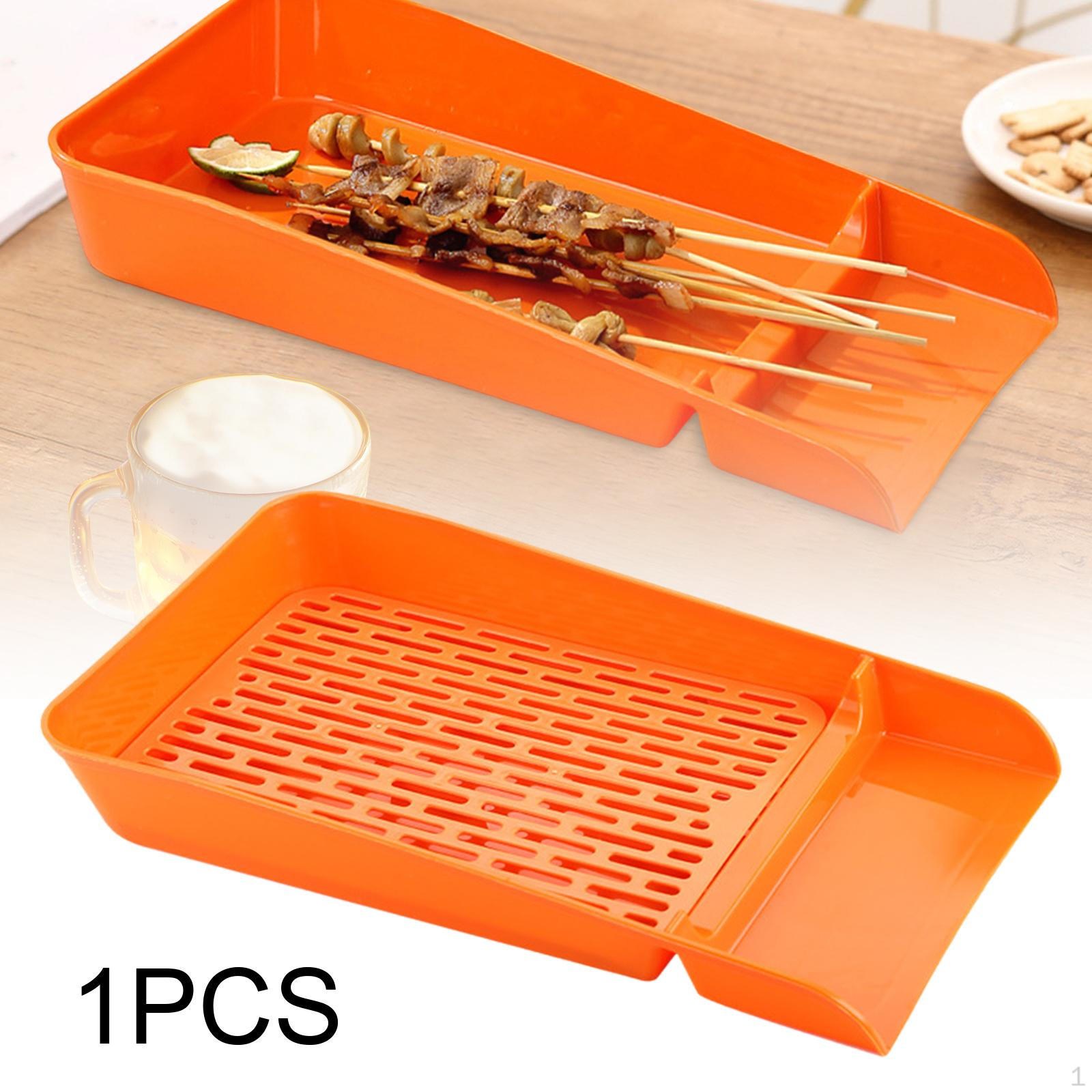 

Контейнер для маринования BBQ-поднос Двухслойный со сливом масла Слив маринада для дома