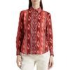 Polo Ralph Lauren SS23 Patterned Long Sleeve Shirt Women shirts Red 200909237-001