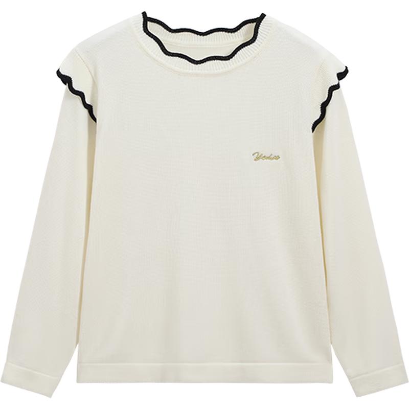YEEHOO Girls  Wool Blend Half-Neck Sweater 165