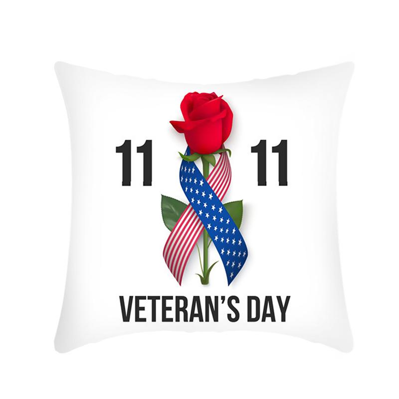 

Independence Day Letter Flag Print Sofa Cushion Cover Home Holiday Pillow Cover Single-sided 45x45cm (excluding core)